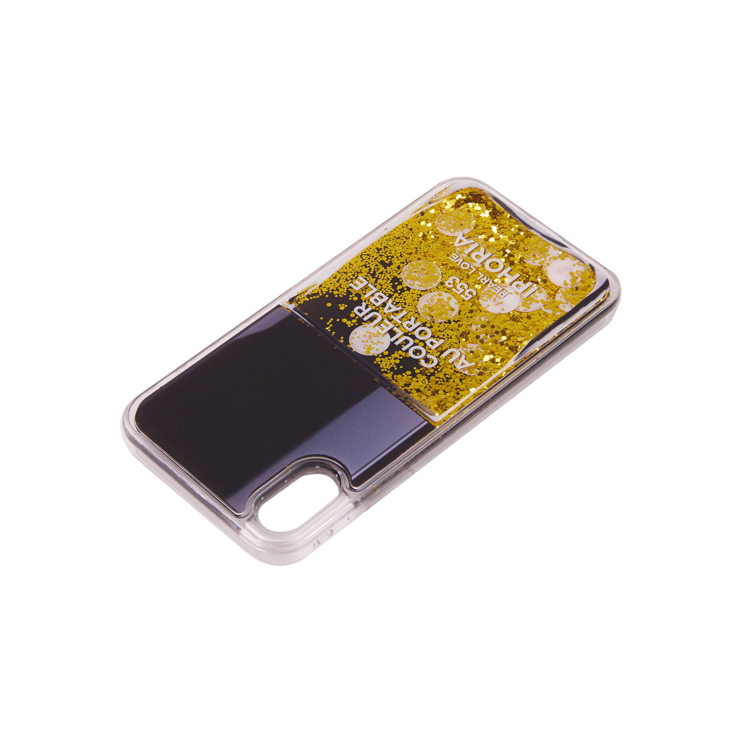 IPHORIA - Liquid Case for Apple iPhone X/XS - Nail Polish Black